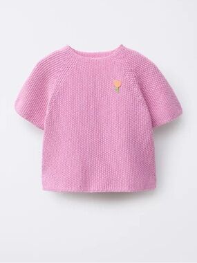 Zara toddler crochet knit top
